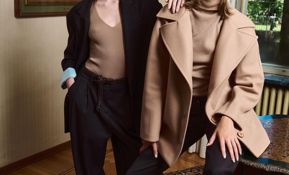 Spencer Clothing - Double outfit pantalone Grisù, body e dolcevita sottogiacca misto lana assieme a pantalone Corea e cappotto Remy