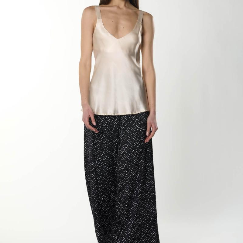Spencer Clothing | Top Daisy - Pantalone Chris in Tessuto Raso Di Viscosa