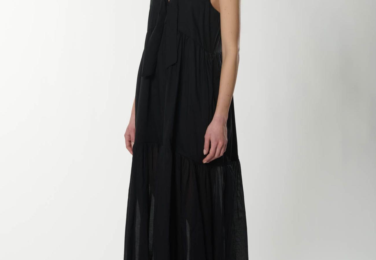 Spencer Clothing | Abito Albi in Tessuto Voile Nero