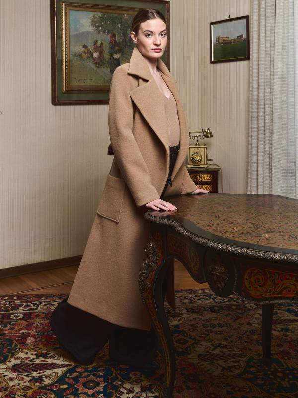 Spencer Clothing - Outfit pantalone Grisù, body misto lana e cappotto Bing