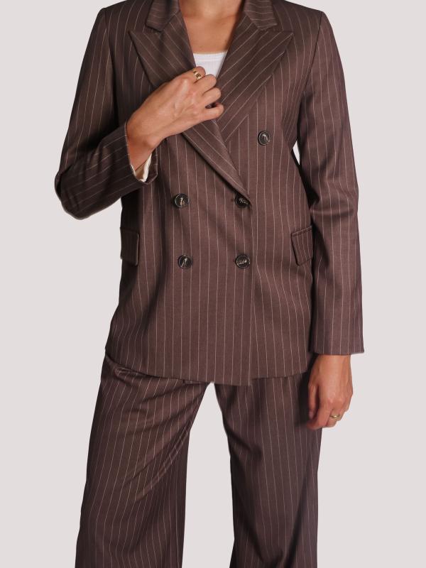 Spencer Clothing - giacca Greta in tessuto bond gessato