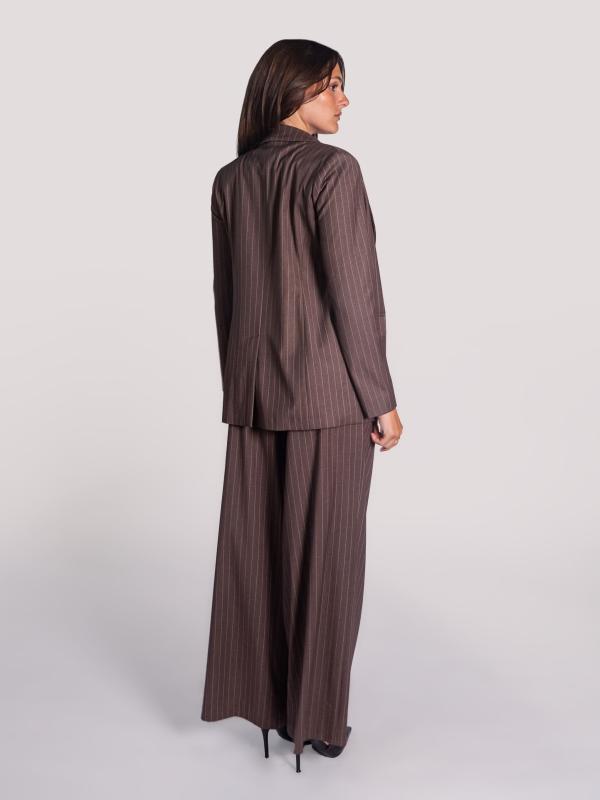 Spencer Clothing - pantalone Grisu in tessuto bond gessato